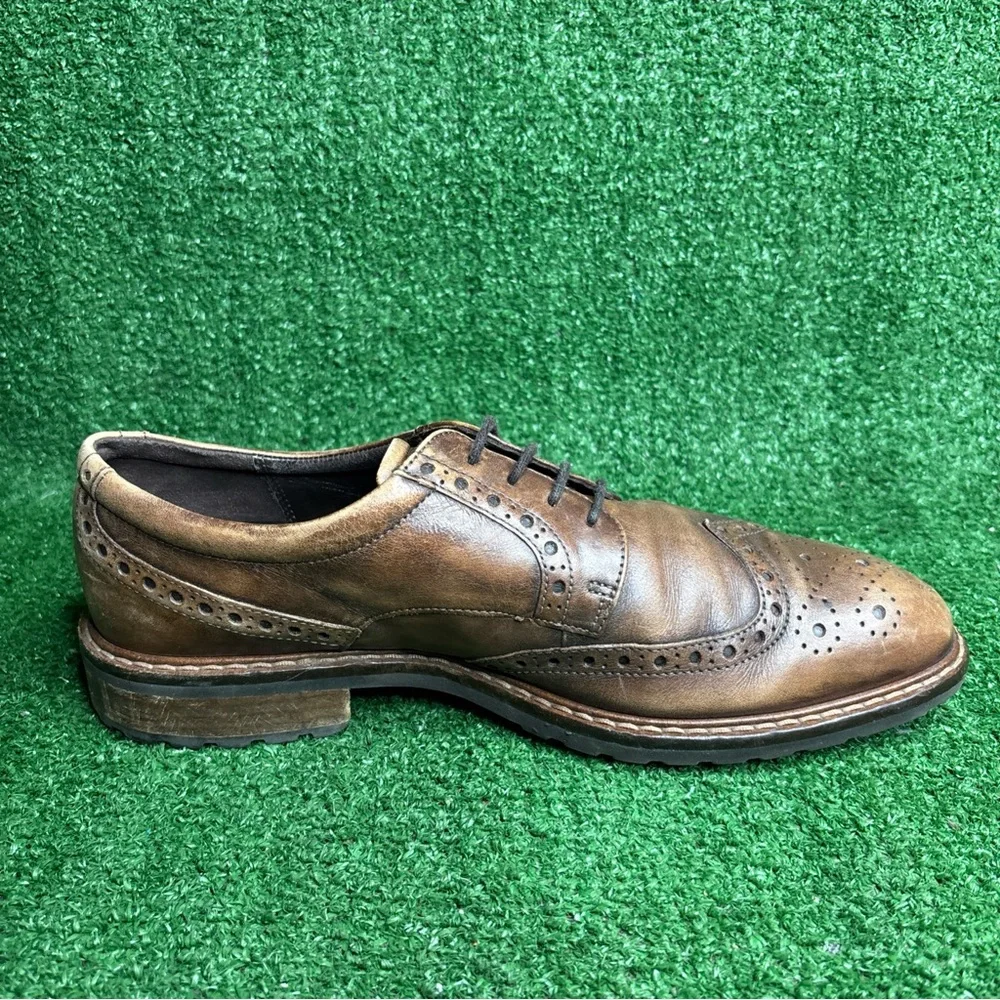 ECCO Vitrus Comfort Wingtip Lace Up Oxford Shoes‎ Brown Mens Size 43 US 9